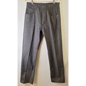 AKADEMIKS DENIM JEANS Men's 32x32 Dark Black Baggy Hip Hop Skater Y2K Grunge